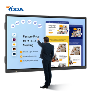 Yoda 98 pouces 4K panneau de signalisation interactif avec caméra AI <span class=keywords><strong>NFC</strong></span> 40/20 points de contact Android <span class=keywords><strong>15</strong></span> garantie 1 an - Product Image 1