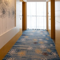 Tapis de hall d'hôtel moderne de luxe 5 étoiles, tissé Axminster avec 80% de laine, 20% de nylon, antidérapant, écologique