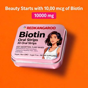 Bandes buccales de biotine à dissolution rapide au prix d'usine pour la croissance des cheveux, la santé de la peau et des ongles, bandes de biotine en <span class=keywords><strong>film</strong></span> mince à dissolution orale - Product Image 4