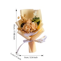 Fleur de savon artificielle faite à la main, longue durée, bouquet de roses pour la fête de Qixi/Saint-Valentin, cadeau d'anniversaire, fleur préservée