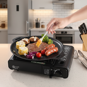 Non-Stick <strong>Pan</strong> Outdoor Cast Iron BBQ Bakeware Oval Korean Roasting <strong>Pans</strong> <strong>Grill</strong> Top Griddle <strong>Pan</strong> Flat Carbon Steel Baking Tray. - Product Image 3