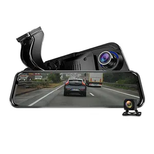 ADAS Cermin Android Mobil, Kamera DVR 4G, Kaca Spion Otomatis 1080P WiFi, Kamera Dasbor GPS, Perekam Video Teregistrasi