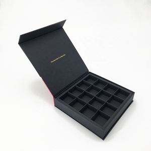 Wholesale Custom Printed chocolate box packaging luxury magnetic gift box chocolate box with inserts