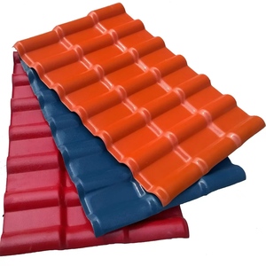 Synthetic Resin PVC ASA Spanish <strong>Roof</strong> Tile Heat Resistant Plain Roofing <strong>Shingles</strong> for Villa Hotel House - Product Image 3