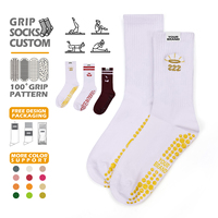 Chaussettes antidérapantes personnalisées pour femmes pour le fitness, le Pilates, le yoga, chaussettes de sport personnalisées, chaussettes antidérapantes pour le Pilates