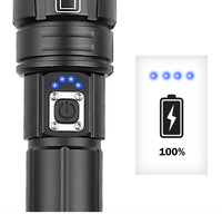 Nouveau 1500lm Lampe de Poche à Longue Portée 18650 Puissante Rechargeable USB Zoomable Led XHP70 Lampe De Poche