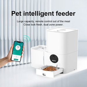 2-in-1 akıllı Wi-Fi elektrikli Pet besleyici 5L otomatik kedi köpek hayvan su sebili dayanıklı küçük plastik beyaz ağ geçidi ev - Product Image 3