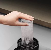 Évier de cuisine numérique intelligent en acier inoxydable nano, noir, à cuve unique, avec cascade, soudé, carré, moderne