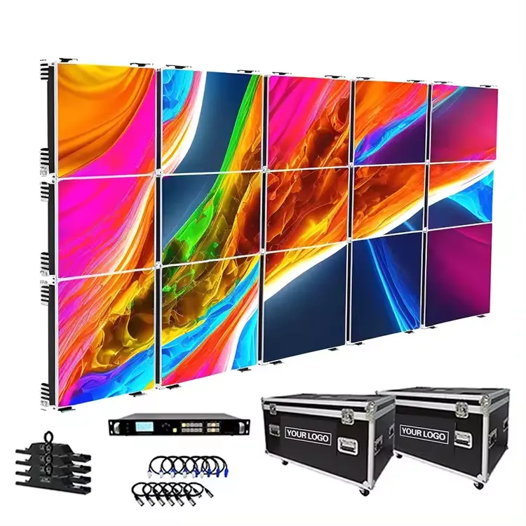 Alta calidad P2.6 P2.9 P3.9 Alquiler de eventos Pantalla Led Interior Exterior Pequeño De Pared Panel Led Escenario Pantalla Led para concierto