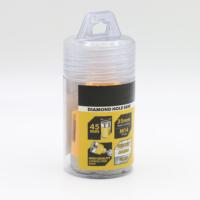 Forets diamantés brasés sous vide sec de qualité supérieure pour scie cloche granit marbre 45mm haute qualité