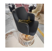 Chaise de casino robuste Successor avec coussin confortable et structure en acier durable pour machine à sous et comptoir de bar de jeu