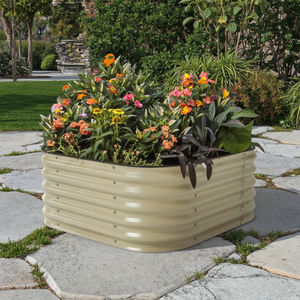 Disesuaikan logam besi tahan karat galvanis ditinggikan tempat tidur taman OEM ODM fitur harga pabrik Pot berkebun luar ruangan penggunaan rumah - Product Image 4