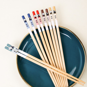 Baguettes chinoises en bambou motif panda de dessin animé, antidérapantes, durables, idéales pour la maison, une baguette par personne, parfaites pour Instagram - Product Image 2