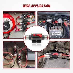 Disjoncteur en ligne réinitialisable 100A 12-24V CC 3-15AWG avec porte-fusible à réinitialisation manuelle pour applications automobiles, marines et solaires - <span class=keywords><strong>Vente</strong></span> en gros - Product Image 3