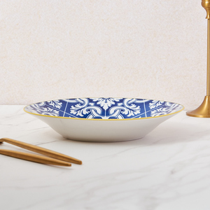 Vente en gros service de table 32 pièces <span class=keywords><strong>assiette</strong></span> en porcelaine service de vaisselle en céramique <span class=keywords><strong>blanche</strong></span> avec <span class=keywords><strong>bord</strong></span> doré - Product Image 4