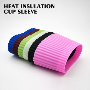 BPA Free <b>Reusable</b> Coffee <b>Cup</b> Silicone Sleeves Heat Resistant Protective Silicone Sleeve for Coffee <b>Cup</b> - Product Image 2
