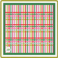 Tapis de Mahjong Minimaliste Coloré Taille Standard Pliable Antidérapant en Caoutchouc avec Tissu à Points de Couture Blanc – Ensemble de Noël