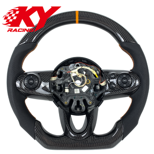 พวงมาลัยคาร์บอนไฟเบอร์สไตล์สปอร์ตสำหรับ BMW Mini R55 R57 R58 R59 R60 JCW Cooper ALL4 SE S Countryman Clubman Paceman - Product Image 1