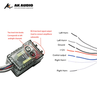 Convertisseur de niveau de haut-parleur de voiture FH-128 adaptateur de sortie de ligne RCA haut à bas convertisseur d'impédance Audio stéréo universel 12V