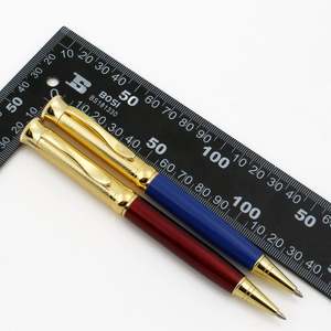 Stylo à bille de luxe pour le bureau, en métal, avec clip doré - Product Image 6