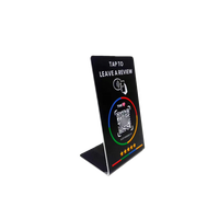 Cartes de retour d'information programmables en PVC avec code QR, cartes de visite RFID NFC215 personnalisées, cartes d'accès RFID pour les médias sociaux