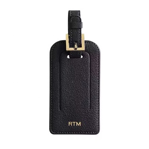 Custom Soft Faux Leather Name Luggage Tags Environmental Baggage Tag with Buckle - Product Image 5