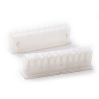 Connecteur de boîtier plastique personnalisé OEM usiné CNC, prise de faisceau de câbles 10 broches mâle/femelle en nylon PA66