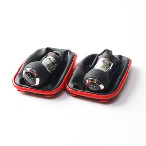 Palanca de Cambios de 5 Velocidades con Funda de Goma y Hilo Rojo para Volkswagen VW Golf MK4 <span class=keywords><strong>GTI</strong></span> R32 Bora Jetta - Product Image 3