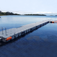 Ponton flottant marin en HDPE résistant aux UV 500x500x400mm pour l'amarrage de bateaux en lac, rivière, mer et les loisirs nautiques, marque Botai