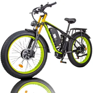欧盟美国英国加拿大快速运输自行车ketles K800 Pro 26英寸胖轮胎电动自行车23AH 2000瓦双电机电动山地自行车
