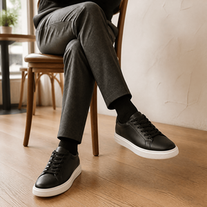 Sneakers <span class=keywords><strong>con</strong></span> <span class=keywords><strong>Rialzo</strong></span> <span class=keywords><strong>Interno</strong></span> 4 6 8 10cm, <span class=keywords><strong>Scarpe</strong></span> Casual da <span class=keywords><strong>Uomo</strong></span> in Microfibra, Suola in Gomma Traspirante <span class=keywords><strong>con</strong></span> Soletta in EVA - Product Image 5