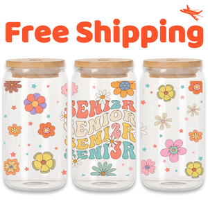 Livraison Gratuite – Nouvelle Tasse à Café Glacé Ondulée Rétro Groovy avec Couvercle en Bambou, Verre Empilable de 16 oz, Bocal Transparent pour Boissons - Product Image 1