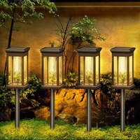 Lumières de voie solaires Lampe de jardin de voie solaire extérieure Lampes de paysage étanches Allée Allée Pelouse Patio Décor de jardin