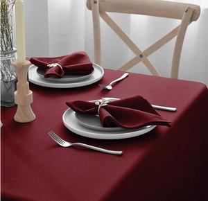 20 inch Burgundy vải bữa ăn tối Khăn ăn mềm có thể giặt và tái sử dụng bảng quay Khăn ăn cho kỳ nghỉ bữa ăn tối bên đám cưới - Product Image 4