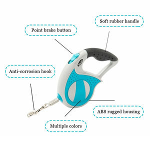 Köpek tasma güçlü dayanıklı naylon 3m/5M otomatik geri çekilebilir büyük köpekler çekiş halat Pet eğitim tasma küçük orta köpekler için - Product Image 2