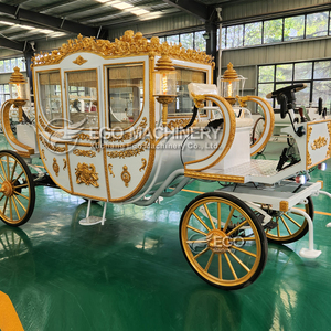 Chariot de chevaux électrique élégant et luxueux de haute qualité, sculpture royale, 4 à 6 places, 4 roues - Product Image 3