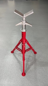 Soporte de Tubo Plegable Portátil Rojo E-Work 1107F con Trípode de Acero Inoxidable con Cabezal en V, Tubos de Soporte de 12 Pulgadas, Capacidad de Carga de 1200 kg - Product Image 4