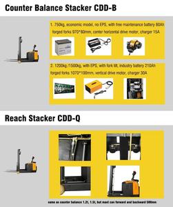 Pallet Protector 300kg + Điện + Stacker + Xe nâng tải 1000kg Stacker điện pin xe nâng 2 tấn Stacker điện - Product Image 4