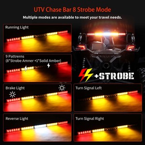 Barre lumineuse LED arrière multifonctionnelle ultra-mince de 30 à 36 pouces pour Polaris SXS - Product Image 2