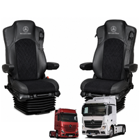Accessoires de camion personnalisés avec logo, housses de siège de camion en cuir imperméables de luxe pour MAN/DAF/Volvo/Actros/Scania