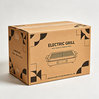 Boîte d'emballage personnalisée pour grill électrique, en carton ondulé robuste et imperméable, pour équipement extérieur