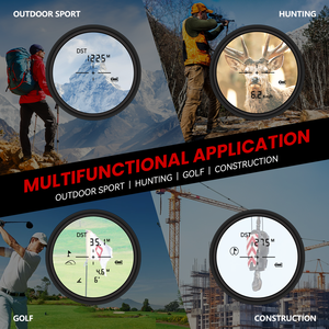 बोसियन लेजर दूरी मापने 1500 मीटर उच्च परिशुद्धता 7x टेलीस्कोप आउटडोर शिकार गोल्फ ढलान गणना ध्वनि प्रसारण - Product Image 5