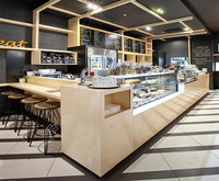 Comptoir de bar moderne personnalisé 2025 pour usage domestique, commercial et hôtelier - Mobilier commercial en surface solide Corian