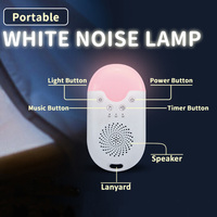 Lampu Tidur Soft Night Light Sleepmate Isi Ulang 2W Portabel RGB LED Mesin Suara Putih untuk Relaksasi & Penggunaan Luar Ruangan
