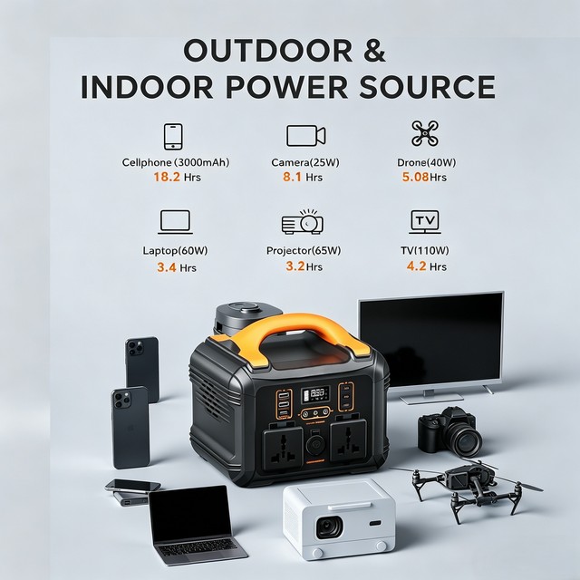All-in-one 300W Portable Power Station 236Wh LMFP. PD65W Two-Way Fast Charge 63000mAh. Best Companion for Camping & Fishing.