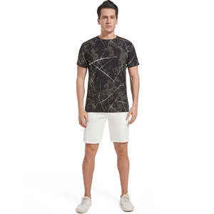 T-shirts graphiques décontractés pour hommes, coupe classique, tricotés, imprimés, col rond, manches courtes, anti-plis, respirants, style vintage - Product Image 4