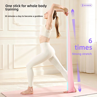 Bandes de résistance plates bicolores pour le yoga, le remodelage corporel, les étirements, la musculation, la danse, les exercices, bandes élastiques