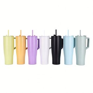 Vaso Térmico Personalizado de 40oz con Asa para Coche, de Acero Inoxidable 304, con Aislamiento y Popote, Logotipo Personalizado, Gran Capacidad, Portátil para Exteriores, Vaso para Bar de Hielo - Product Image 2