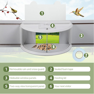 Cửa sổ chim trung chuyển xem chim trong nhà, xem rõ ràng, 180 ° cuối cùng chim trung chuyển cho Up-<span class=keywords><strong>Close</strong></span> gia cầm cuộc gặp gỡ dễ dàng Điền - Product Image 3
