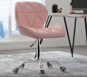 Sillas de Bar de altura ajustable giratorias nórdicas modernas Sillas de comedor modernas de PU con marco de cuero sintético - Product Image 2